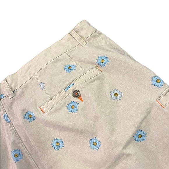 Tallia Sport Daisy Shorts | Modern Fit Stretch | Tan, Blue & Yellow | Men’s 38 - Picture 9 of 9